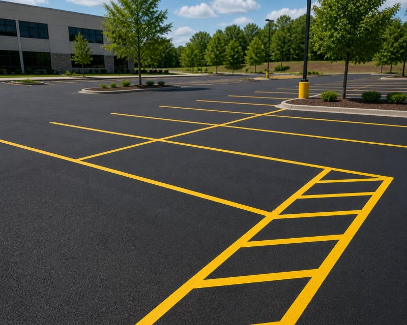 Asphalt Painting in Savannah, GA