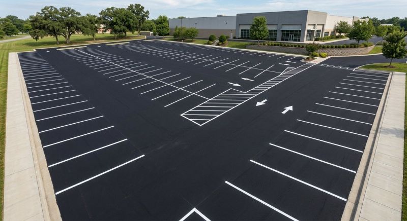 Concrete Parking Lot Striping in Palm Springs, CA