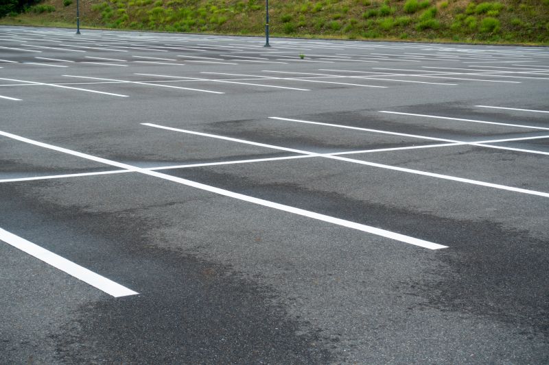 Parking Lot Painting in Spring