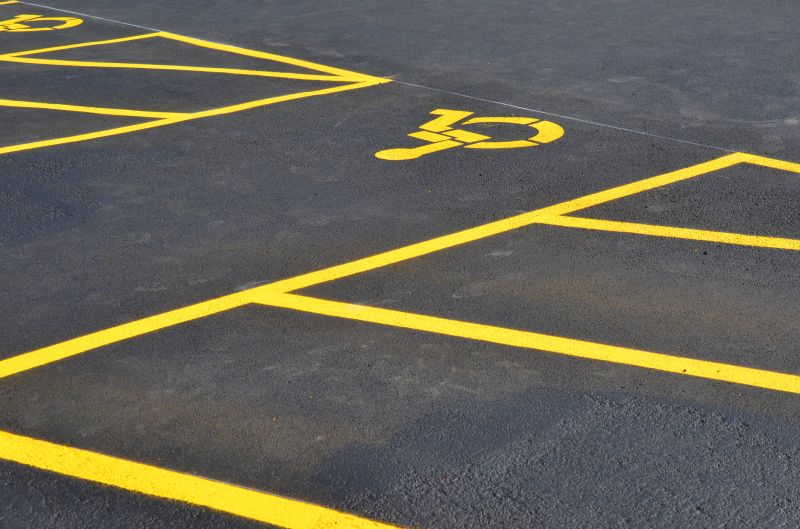 Colorful Parking Space Markings